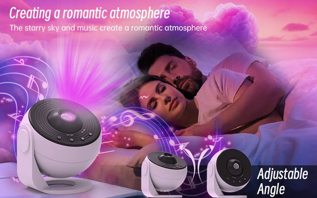 Star Projector Galaxy Night Light HD Lmage Disc Upgraded Planetarium Projector With Remote Control Bluetooth Function For Room