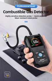 Combustible Gas Leak Detector 50000PPM 100%LEL Sound Light Alarm Flammable Natural Gas Detector Methane Alcohol Gas Analyzer