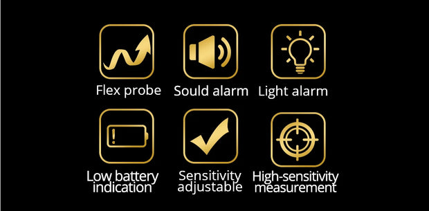 Gas Analyzer Combustible gas detector port flammable natural gas Leak Location Determine meter Tester Sound Light Alarm AS8800L