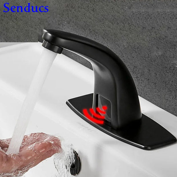 White Sensor Pull Down Kitchen Faucets Hot and Cold Touch Stainless Steel Kitchen Faucets Mixer Home Sensor Touch Kitchen Taps