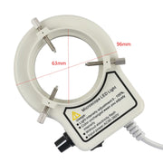 Adjustable 144 LED Ring Light illuminator Lamp For Industry Stereo Trinocular Microscope Video Camera Lens Magnifier 110V 220V