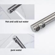 DQOK Drinking Filtered Water Kitchen Faucet Purification Tap Dual Handle Faucet Kitchen Sink Tap