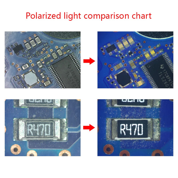 120PCS Brightness Adjustable Microscope Polarizing LED Ring Light For Stereo Microscope Polarized Ring LED Illminator 110-240V