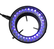 395~400nm 60 PCS LED Microscope UV Ring Light Purple Color Ring Lamp 110V-240V for Microscope Illumination