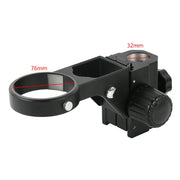 76mm Diameter Microscope Head Holder Stereo Zoom Microscope Stand Bracket Adjustable Trinocular Binocular Microscope Focus Arms