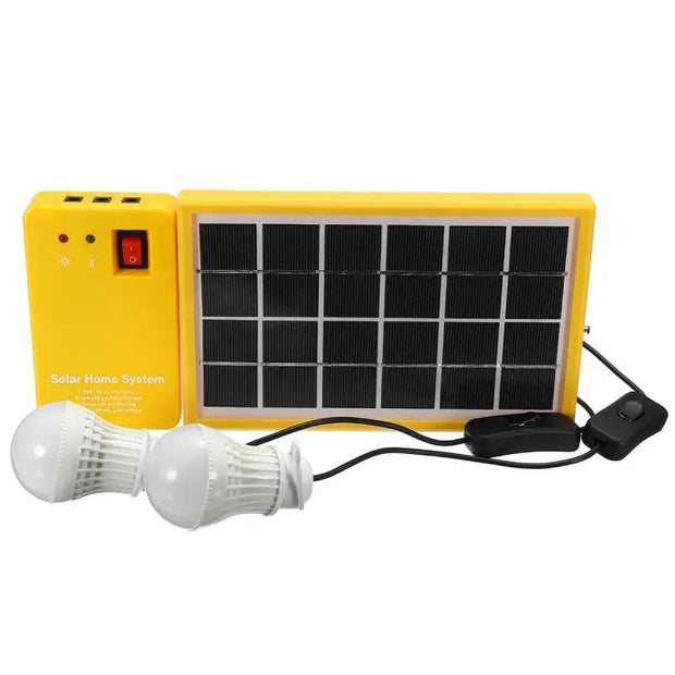 Solar Light Lithium Solar Power Panel Generator Kit Small Home System 3 LED Bulb Highlight Energy Saving Light Solar Lighting