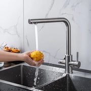 DQOK Drinking Filtered Water Kitchen Faucet Purification Tap Dual Handle Faucet Kitchen Sink Tap