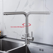 DQOK Drinking Filtered Water Kitchen Faucet Purification Tap Dual Handle Faucet Kitchen Sink Tap