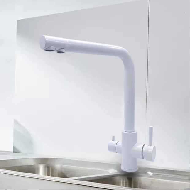 DQOK Drinking Filtered Water Kitchen Faucet Purification Tap Dual Handle Faucet Kitchen Sink Tap