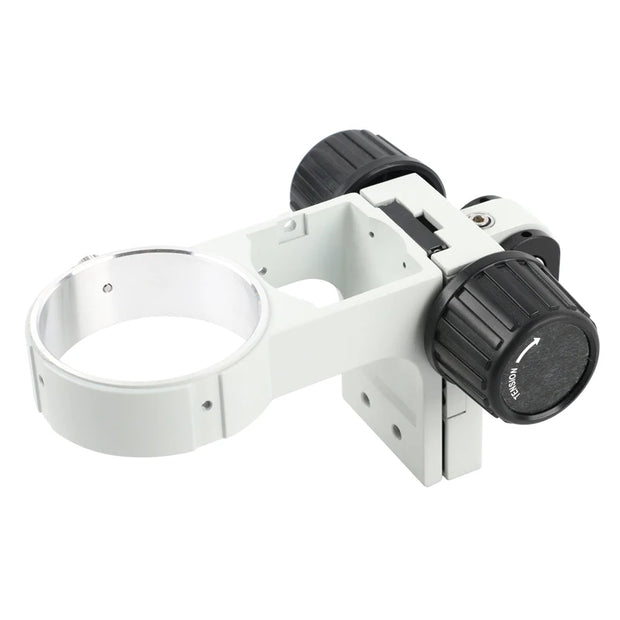 76mm Diameter Microscope Head Holder Stereo Zoom Microscope Stand Bracket Adjustable Trinocular Binocular Microscope Focus Arms