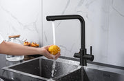 DQOK Drinking Filtered Water Kitchen Faucet Purification Tap Dual Handle Faucet Kitchen Sink Tap