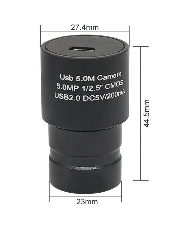 2MP/5MP CMOS USB Camera Microscope HD Electronic Eyepiece 23.2/30/30.5mm Mounting for Microscope Photograph Recording Measuring