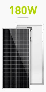 250W Solar Panel Monocrystalline for 12V 24V Norminal System with High-Efficiency Voltage  15V Cells Works Best wit