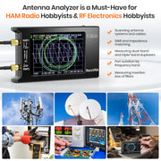 Spectrum Anslyzer NanoVNA-H4 Vector Network Antenna Analyzer 10KHz-1.5GHz MF HF VHF UHF Antenna Tuner nano vna NanoVNA-H