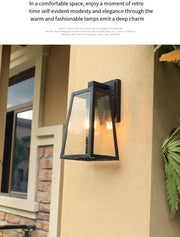 Outdoor European Style Wall Lamp Thickened Waterproof Super Bright Outdoor Wall Lamp Courtyard Balcony Wall Light