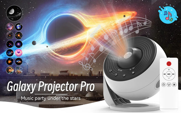 Star Projector Galaxy Night Light HD Lmage Disc Upgraded Planetarium Projector With Remote Control Bluetooth Function For Room