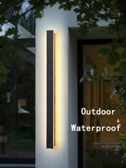 Long Strip Outdoor Wall Lamp Exterior Wall Ip65 Waterproof Modern LED Lighting Garden Villa Balcony Wall Washer 85-265V Dimmable