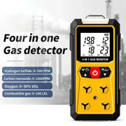 Gas Detector Meter Oxygen O2 Carbon Monoxide CO H2S Ex Combustible Gas Analyzer Leak Detector Air Quality Monitor