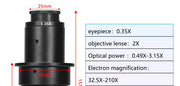 Adjustable 100X 150X 300X 600X zoom C Mount optical lens 0.7X~ 4.5x magnification 10A microscope lens