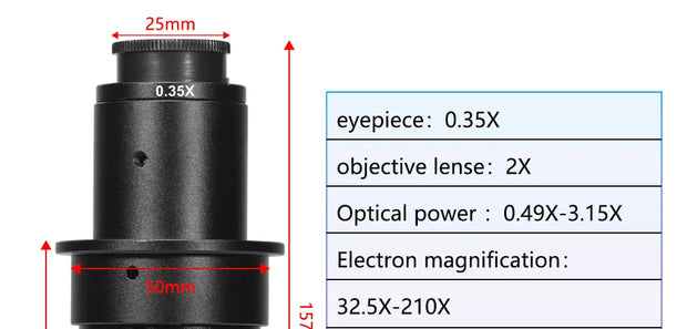 Adjustable 100X 150X 300X 600X zoom C Mount optical lens 0.7X~ 4.5x magnification 10A microscope lens