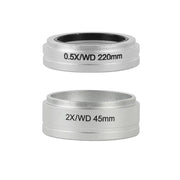 WD 0.5X 0.7X 2X Auxiliary Objective Barlow Lens M55 Interface For 0850 Trinocular Binocular Stereo Microscope Nikon SMZ645 745