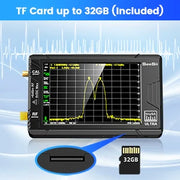 2023 Upgraded TinySA Ultra Spectrum Analyzer, 4.0 Inch 100kHz to 5.3GHz Handheld Tiny Frequency Analyzer with 32Gb Card,