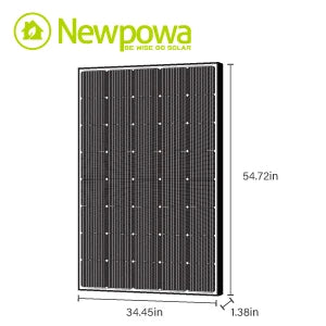 250W Solar Panel Monocrystalline for 12V 24V Norminal System with High-Efficiency Voltage  15V Cells Works Best wit