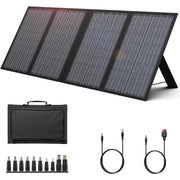 Foldable Solar Panel Charger 60W with 18V DC Output (11 Connectors) for 100W~350W Portable Power Stations , Portable Solar