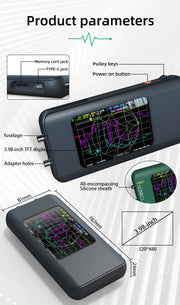 TK HOT BSIDE P5 Portable Vector Network Analyzer 3.98-inch Touch Screen  10KHz-1.5GHz MF HF VHF UHF SHF Antenna Analyzer