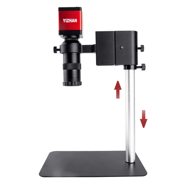 YIZHAN Microscope Focusing Bracket 29CM Aluminum Alloy Adjustable Focusing Holder Table Stand 40mm 50mm For Digital Camera Lens