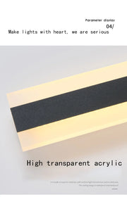 Outdoor Long Strip Rectangular Wall Light Ip65 Waterproof LED Lighting/Garden Villa Courtyard Modern Interior Decoration 85-265V