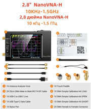 Spectrum Anslyzer NanoVNA-H4 Vector Network Antenna Analyzer 10KHz-1.5GHz MF HF VHF UHF Antenna Tuner nano vna NanoVNA-H