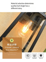 Outdoor European Style Wall Lamp Thickened Waterproof Super Bright Outdoor Wall Lamp Courtyard Balcony Wall Light