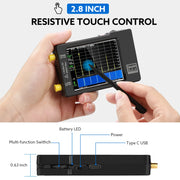 Upgraded Hand held tiny Spectrum analyzer TinySA 2.8" display 100kHz to 960MHz with ESD proteced Version V0.3.1_E