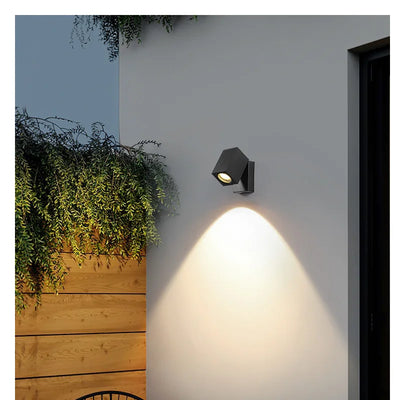 led outdoor wall light waterproof balcony rotate wall courtyard household aisle super bright shop door staircase balcony lamp