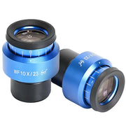 2PCS WF10X/23 Microscope Wide Angle Eyepiece Ocular Eyepoint Lens Adjustable Wide Field 30mm Widefield Microscope Eyepiece