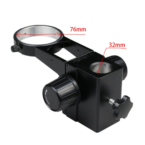 OCNRUX Stereo Microscope Head Holder Focus Adjustment Arm Microscope Ring Arbor Stand Bracket Diameter 76mm 32mm Accessories