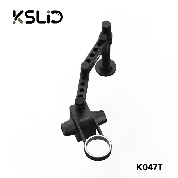 RF4 KSLID K047 Microscope Swing Metal Arm 360° Rotatable Articulating Stand Stereo Trinocular Digital Video Microscope Camera