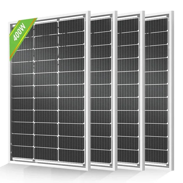 Solar Panels 4pcs Monocrystalline Solar Panel Module for Off Grid PV Power for Home, Camping, Boat, Shed Farm, RV