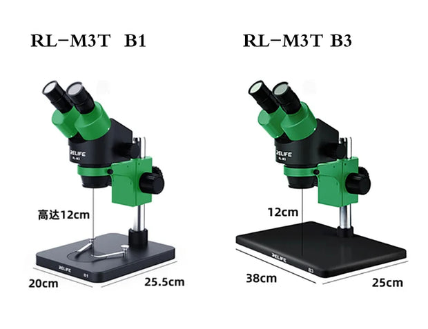 RELIFE RL-M3T Binocular Trinocular Microscope Mobile Phone Repair Electron 7-45x Long Arm 4k Camera Microscope