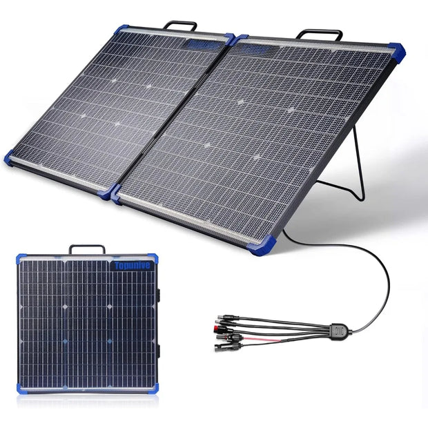 Portable Solar Panel Foldable 100W 18V PV Module 9BB Bifacial Monocrystalline Solar Cell for Portable Power Station Solar