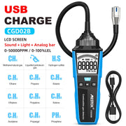 USB Charge Combustible Gas Detector CO Gas Analyzer LPG Meter Flammable Natural Gas Leak Location Determine Meter Tester