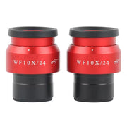 2pcs WF10X 15X WF20X/12MM Adjustable Widefield Eyepiece Ocular Eyepoint Lens 30mm Interface Binocular Stereo Microscope Eyepiece