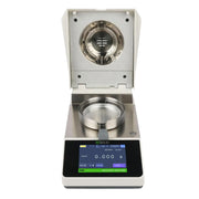 Solid Moisture Analyzer - 0.005 g, 0.05% Readability Moisture Balance for Lab Test Analysis, 5-inch Touch Screen