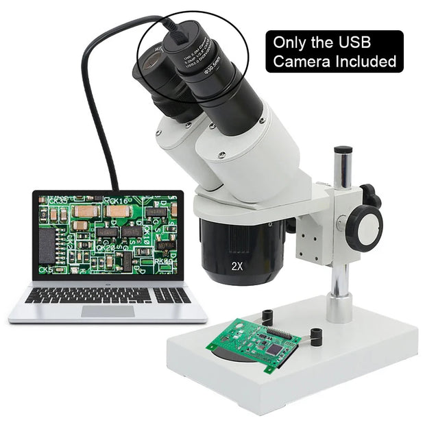 2MP/5MP CMOS USB Camera Microscope HD Electronic Eyepiece 23.2/30/30.5mm Mounting for Microscope Photograph Recording Measuring