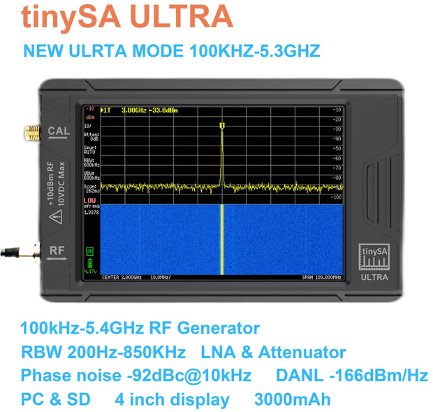 LiteVNA 4 inch NanoVNA 50kHz-6.3GHz / 10KHz -1.5GHz Vector Network Analyzer Antenna Analyzer HF VHF UHF SWR HW Version 4.3