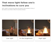 Intelligent Candlelight Atmosphere PIR Motion Sensor Manual Scanning LED Night Light USB Charging Decoration Automatic Switch