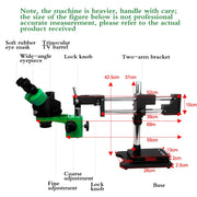 RELIFE RL-M3T Binocular Trinocular Microscope Mobile Phone Repair Electron 7-45x Long Arm 4k Camera Microscope