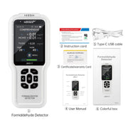 NOYAFA 4in1 Gas Detector Multi Function Monitor JMS17 Air Quality Tester Analyzer HCHO TVOC Temperature Humidity Meter Generator