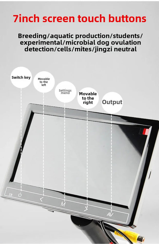 SAIDKOCC Microscope universal accessory display screen 5 inch 7 inch 10 inch built-in electronic eyepiece display screen